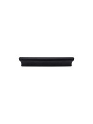 Glacier Cabinet Pull - 5 inch Center-to-Center in Flat Black.